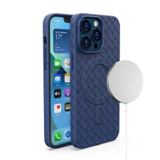 Hurtel Szövött tok iPhone 13 Pro Max - tengerészkék tok és táska
