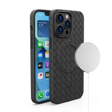 Hurtel Szövött tok iPhone 15 Pro Max - Fekete tok és táska