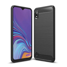 Hurtel Telefontok Samsung Galaxy A10 - Forcell CARBON fekete szilikon tok tok és táska