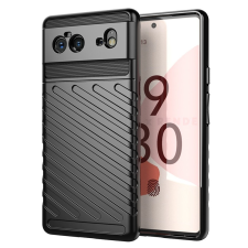 Hurtel Thunder tok Flexible Tough ütésálló tok TPU tok Google Pixel 6 fekete tok és táska