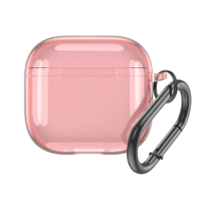 Hurtel Transparent tok AirPods 4 - rózsaszín fülhallgató, fejhallgató tok