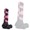 Hurulf Dildo – prémium fekete-rózsaszín 18 cm-es anális zselé