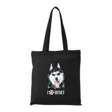 Husky - Bevásárló táska fekete v2 ajándéktárgy