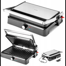 Husla Huslog AK-2143 Elektromos Asztali Frillsütő 2200W - Ezüst (AK-2143) grillsütő