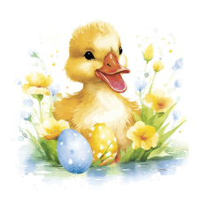  Húsvét Cute Baby Duck szalvéta 20 db-os 33x33 cm papírárú, csomagoló és tárolóeszköz