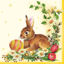 Húsvét Egg & Hare szalvéta 20 db-os 33x33 cm party kellék