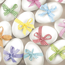 Húsvét Ribbon szalvéta 20 db-os 33x33 cm party kellék