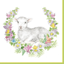 Húsvét Wreath with Lamb szalvéta 20 db-os 33x33 cm papírárú, csomagoló és tárolóeszköz