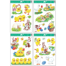  Húsvéti ablakmatrica 33,5x15,5cm party kellék