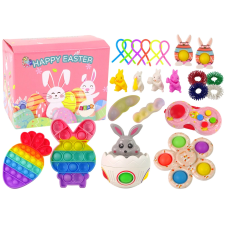  húsvéti fidget játékkészlet pop it 25 darab kreatív és készségfejlesztő