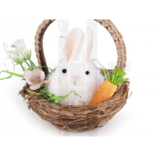  Húsvéti nyúl kosárban dekorációs kellék