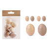 Húsvéti tojásdekoráció natúr/barack 6 db/csomag