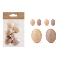  Húsvéti tojásdekoráció natúr/barack 6 db/csomag dekorációs kellék