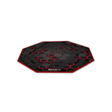 HUZARO FloorMat 2.0 Gaming szőnyeg - Fekete/Piros (120 x 120 cm) lakástextília