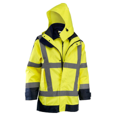  HV4IN1-Y - Jól-láthatósági multifunkciós télikabát és softshell dzseki - Méret: 3XL - ROCK Safety