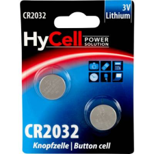 HyCell CR2032 lítium gombelem, 3 V, 200 mA, 2 db, HyCell BR2032, DL2032, ECR2032, KCR2032, KL2032, KECR2032, LM2032 (5020202) gombelem