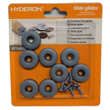 HYDERON Bútorcsúsztató Műanyag Csavarozható 25Mm 8Db/Cs Hyderon bútor