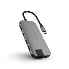 Hyper Drive SLIM USB-C Hub - Szürke Szürke kábel és adapter