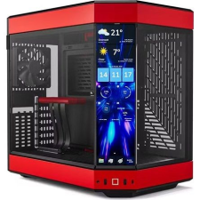 HYTE Y60 Tempered Glass Black Cherry + Y60 DIY LCD panel (CS-HYTE-Y60-BR+CS-HYTE-Y60LCD-DIY) számítógép ház