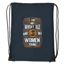 I like my whisky - Sport táska navy kék tornazsák
