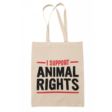 I support animal rights - Vászontáska kézitáska és bőrönd