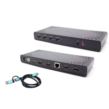 I-TEC CADUALHDMIDOCKPD dokkoló állomás és port replikátor Vezetékes USB 3.2 Gen 1 (3.1 Gen 1) Type-C Fekete (CADUALHDMIDOCKPD) laptop kellék