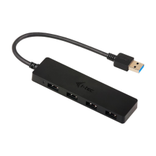 I-TEC Passive USB 3.0 SLIM HUB 4 port  fekete (U3HUB404) (U3HUB404) - USB Elosztó hub és switch