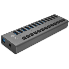 I-TEC USB 3.0 Charging HUB 13port + Power Adapter 60W kábel és adapter