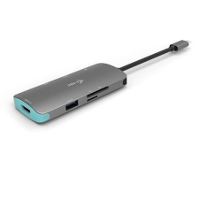 I-TEC USB-C fém Nano dokkoló 4K HDMI + tápellátás 60W laptop kellék