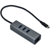 I-TEC USB-C Metal HUB, 3 port + GLAN