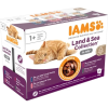  Iams Cat Delights LAND&amp;SEA IN JELLY multipack, többféle íz, zamatos aszpikban 12x85g