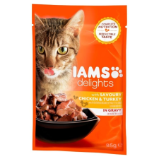 IAMS Delights Csirkehús és Pulykahús szószban macskaeledel