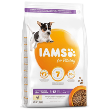 IAMS Dog Puppy Small&Medium Chicken 3 kg kutyaeledel