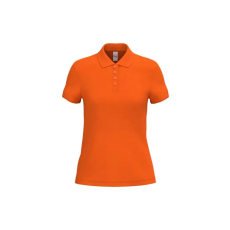  IB296 Női galléros pamut piké póló, Ideal Orange-L