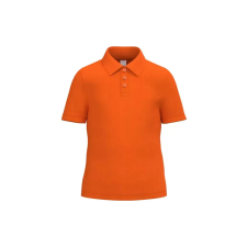  IB297 Gyerek galléros pamut piké póló, Ideal Orange-12/14 gyerek póló