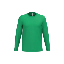  IB313 Unisex Ideal 150 hosszú ujjú pamut póló, Ideal Kelly Green-L férfi póló