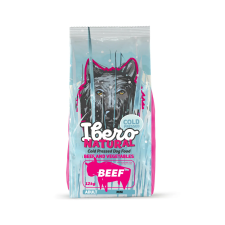  Ibero Hidegen sajtolt kutyatáp adult S BEEF 12 Kg kutyaeledel