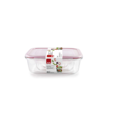Ibili Három Ibili-Boroszilikát edényből álló készlet, boroszilikát üveg, 180/650/1500 ml, piros színben papírárú, csomagoló és tárolóeszköz