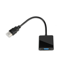 iBox IAHV01 HDMI apa - VGA anya adapter - Fekete kábel és adapter