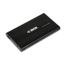 iBox IEU3F02 HD-02 2.5" USB 3.0 Külső HDD ház Fekete asztali számítógép kellék
