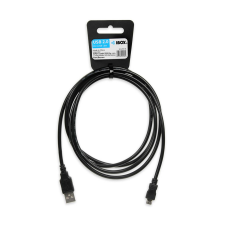 iBox IKU2M18 MicroUSB 2.0 adat- és töltőkábel 1.8m - Fekete (IKU2M18) kábel és adapter