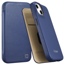 Icarer Case Bőrház Magsafe-Val Iphone 14+ Kék tok és táska