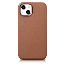 Icarer Case Leather valódi bőr tok iPhone 14 barna (WMI14220705-BN) (MagSafe kompatibilis) tok és táska