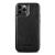 Icarer Leather Oil Wax telefontok borított természetes bőrből iPhone 12 Pro Max fekete (ALI1206-BK)