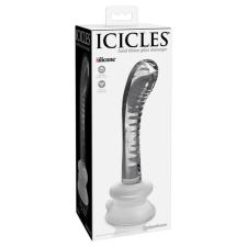 Icicles Icicles No. 88 - G+P-pont üveg dildó (áttetsző) műpénisz, dildó