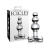 Icicles No. 47 - tripla gyöngyös, üveg anál dildó (áttetsző)