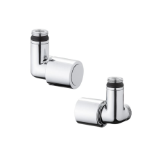 Icma 1/2" termosztatikus térsarok rad.szelep (24x1,5), termosztát opcióval, króm, balos hűtés, fűtés szerelvény