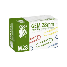 ICO 28 mm Színes gemkapocs (100 db / csomag) (7350056000) gemkapocs, tűzőkapocs