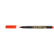 ICO Alkoholos marker, CD/DVD, 0,5 mm, ICO, piros filctoll, marker