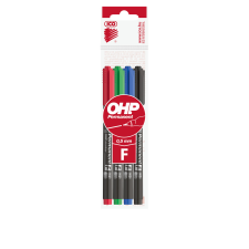 ICO Alkoholos marker készlet, F, OHP Ico, 4 klf.szín filctoll, marker